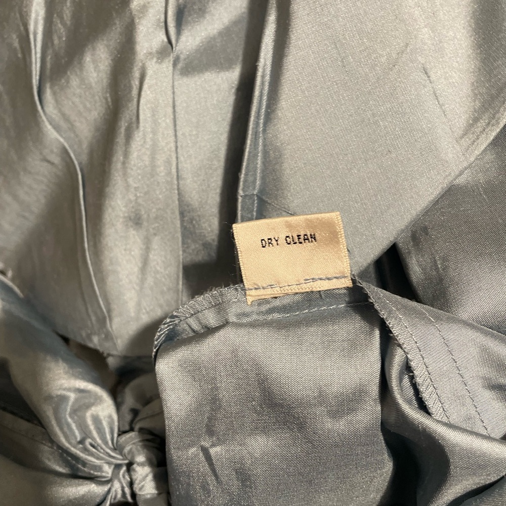 Silk Talbots Blue-Gray Short Jacket - Picture 5 of 8